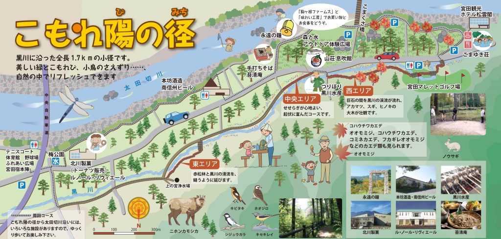 こもれ陽の径マップ